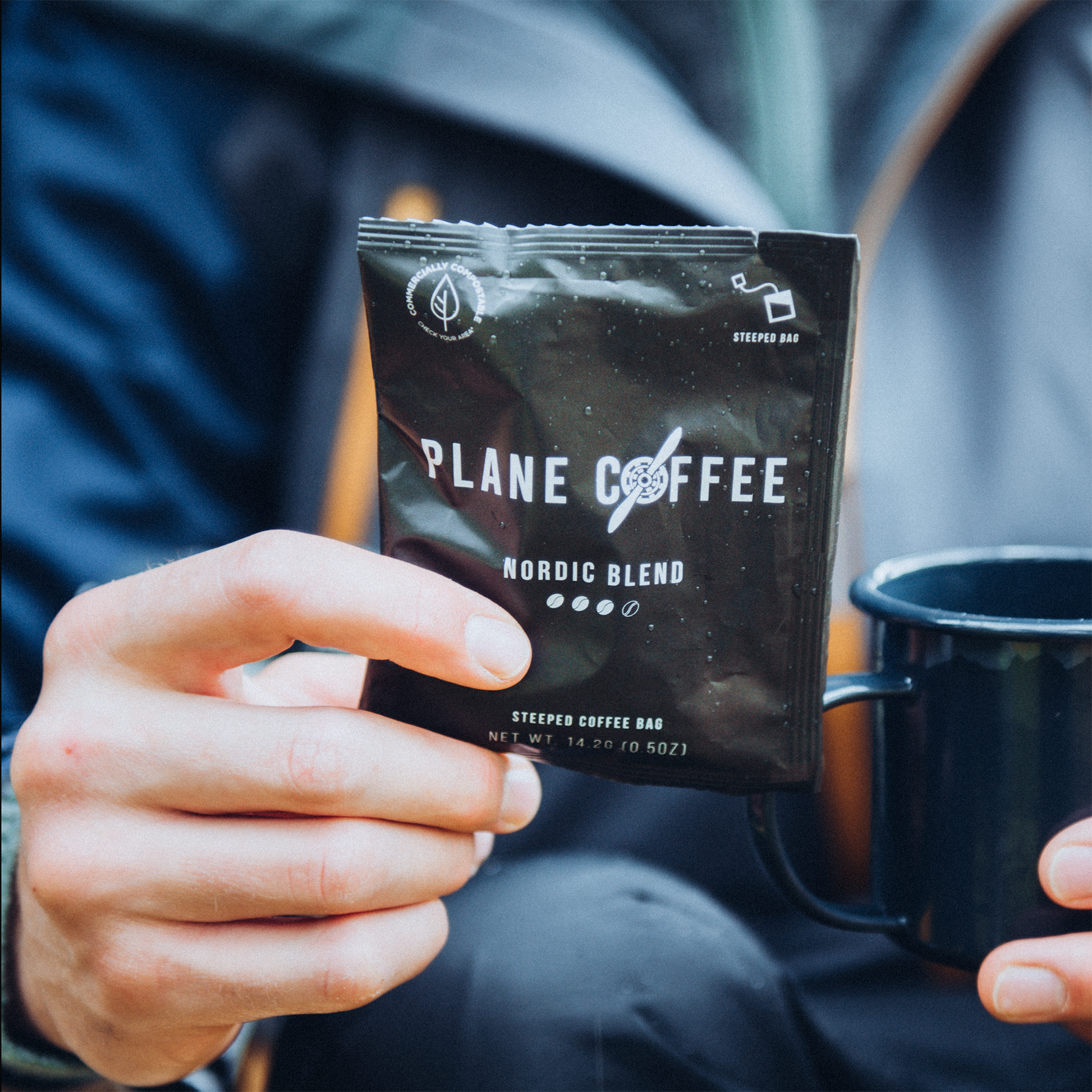 Plane Coffee gir deg den enkleste måten å få god kaffe på tur. Bare tilsett vann!